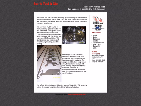 Parris-Tool-Die Homepage 1440px