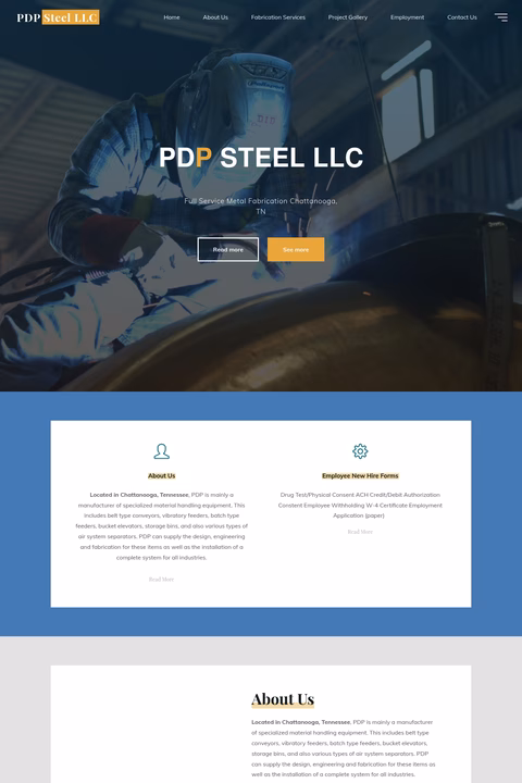 Pdp-Steel Homepage 1440px