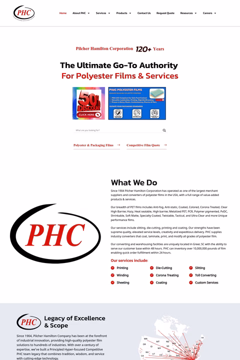 Pilcher-Hamilton-Corporation Homepage 1440px