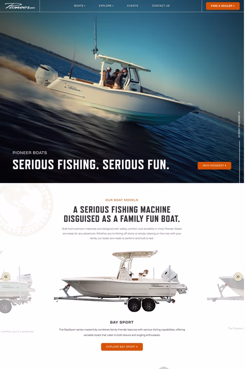 Pioneer-Boats Homepage 1440px