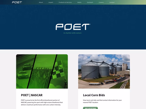 Poet-Biofuel Homepage 1440px