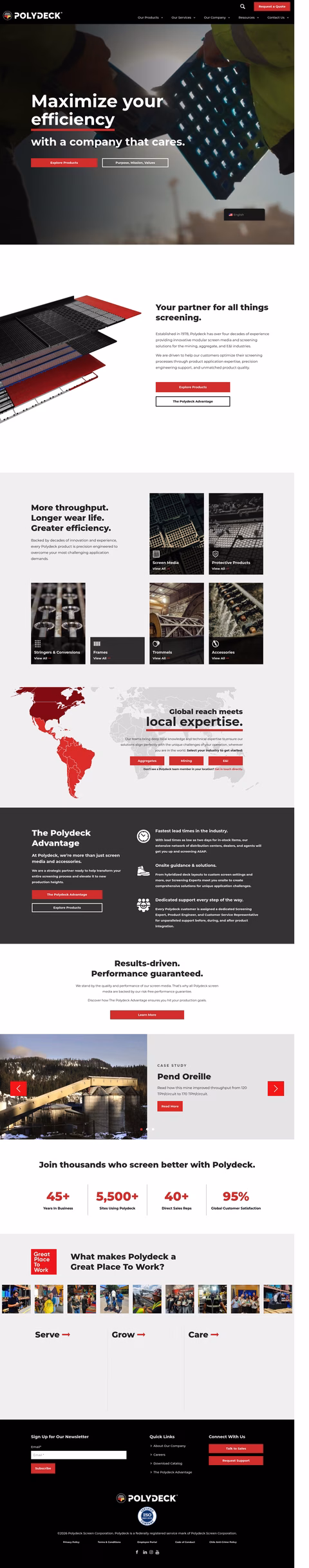 Polydeck-Screen-Corporation Homepage 1440px
