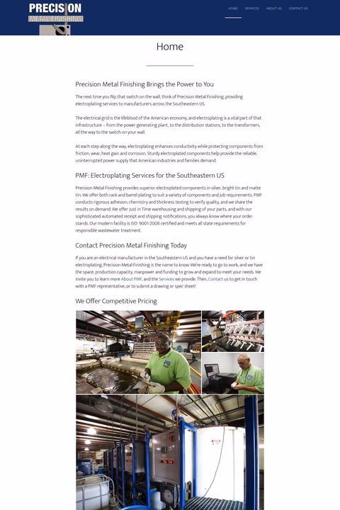 Precision-Metal-Finishing Homepage 1440px