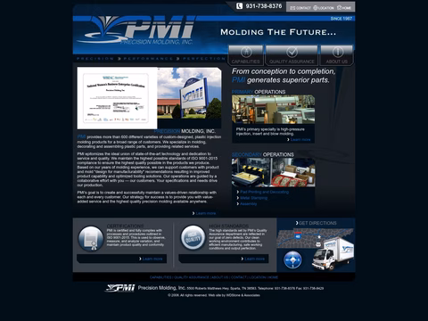 Precision-Molding-Inc Homepage 1440px