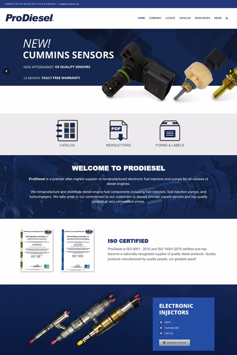 Prodiesel Homepage 1440px