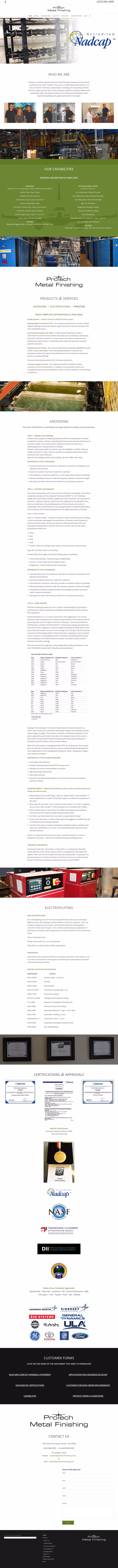 Protech-Metal-Finishing Homepage 1440px