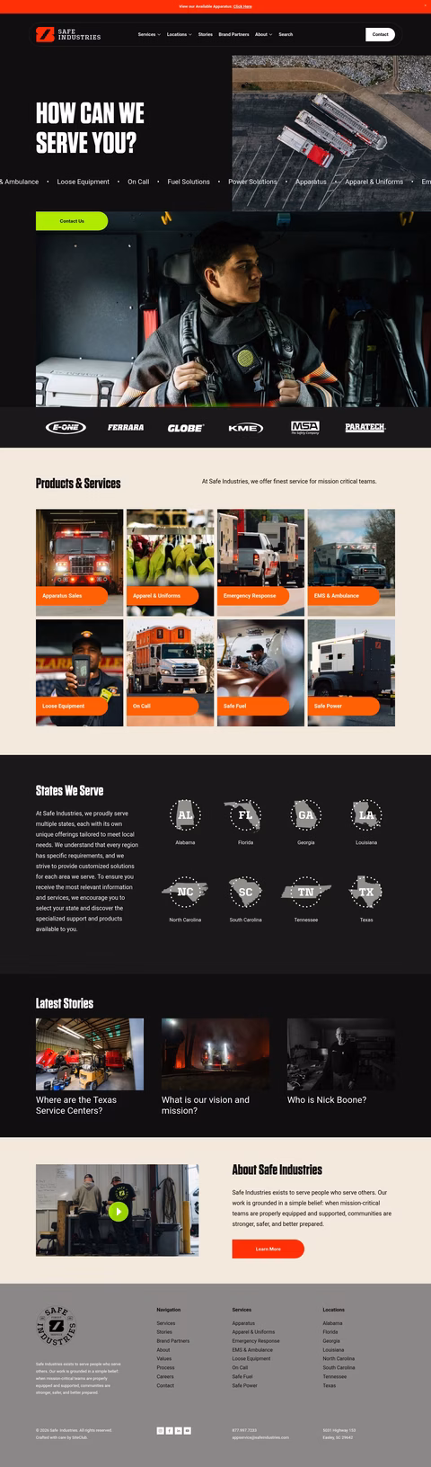 Safe-Industries Homepage 1440px