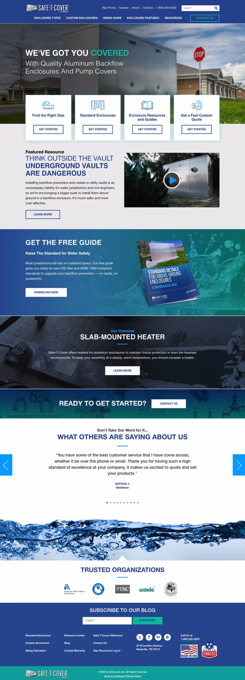 Safe-T-Cover Homepage 1440px