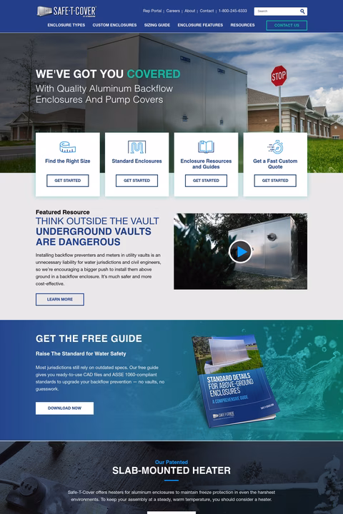 Safe-T-Cover Homepage 1440px