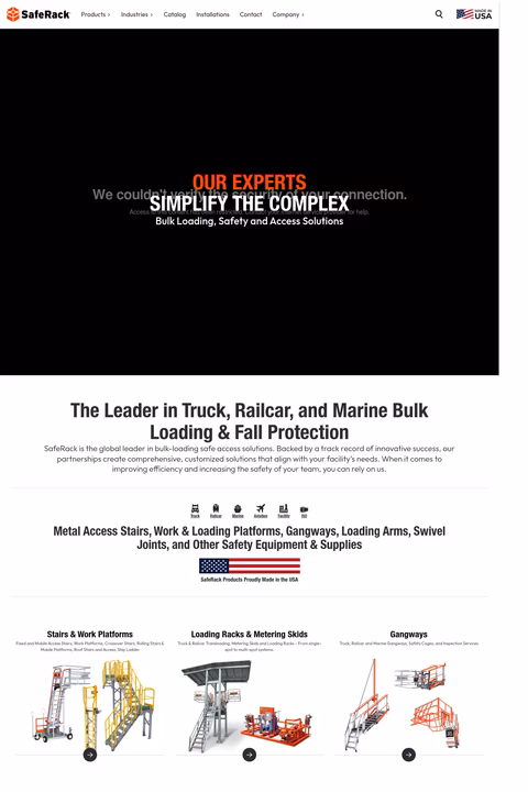 Saferack Homepage 1440px