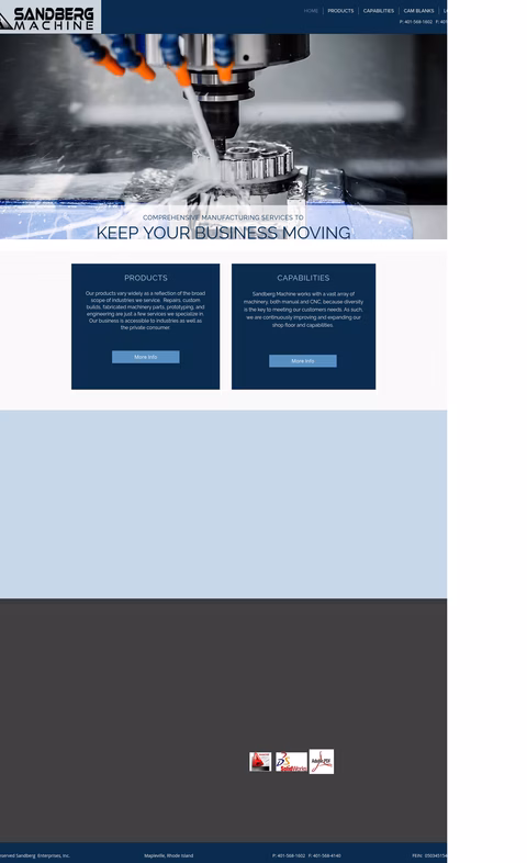 Sandberg-Machine Homepage 1440px