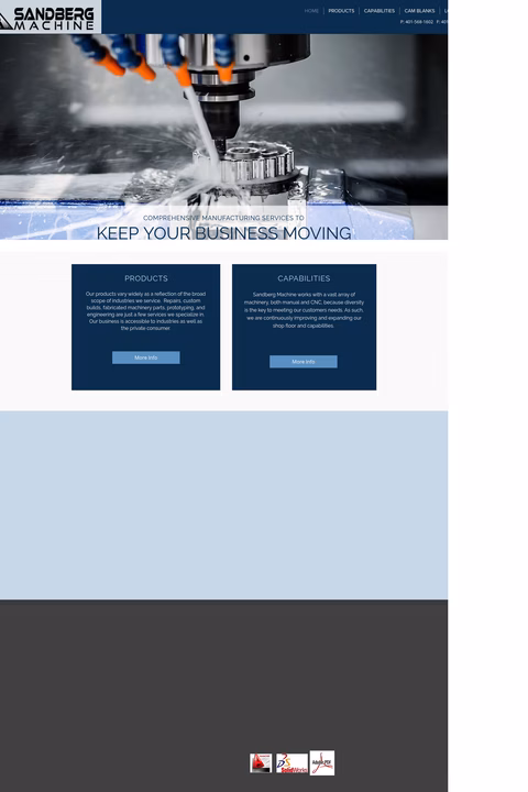 Sandberg-Machine Homepage 1440px