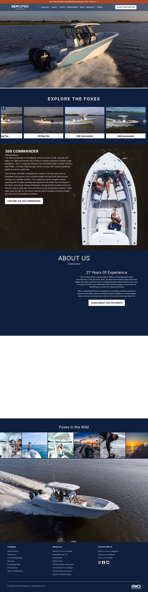 Sea-Fox-Boats Homepage 1440px