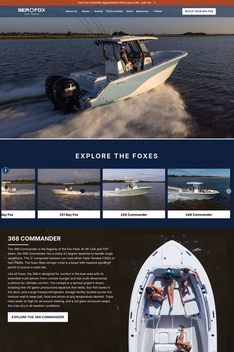 Sea-Fox-Boats Homepage 1440px