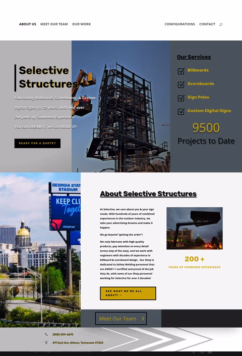 Selective-Structures Homepage 1440px
