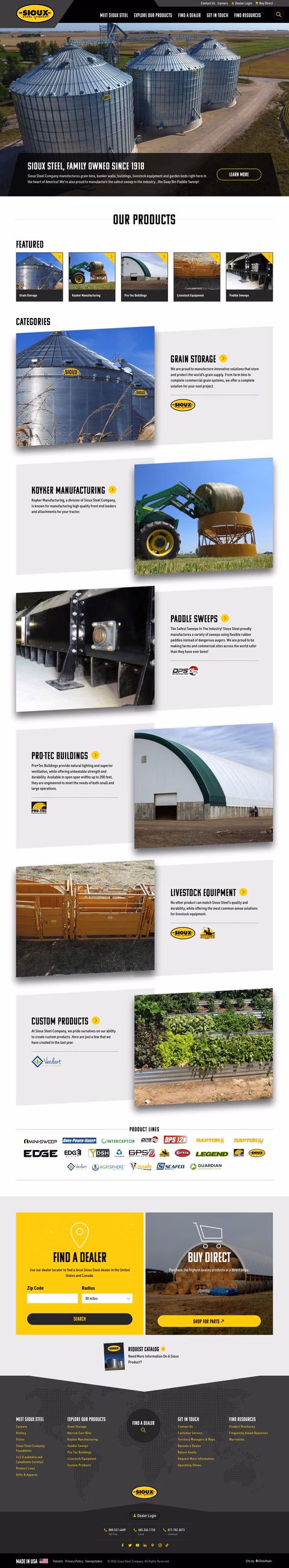 Sioux-Steel-Company Homepage 1440px