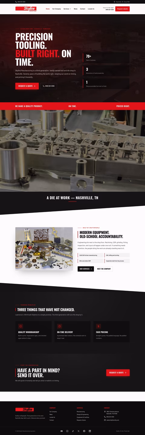 Skyline-Manufacturing Homepage 1440px