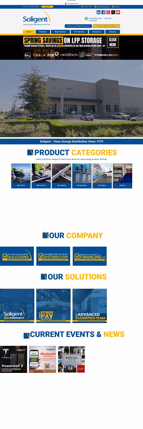 Soligent Homepage 1440px
