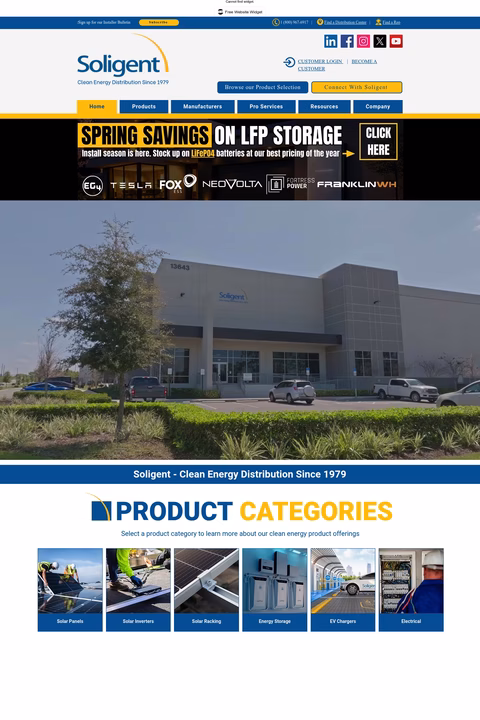 Soligent Homepage 1440px