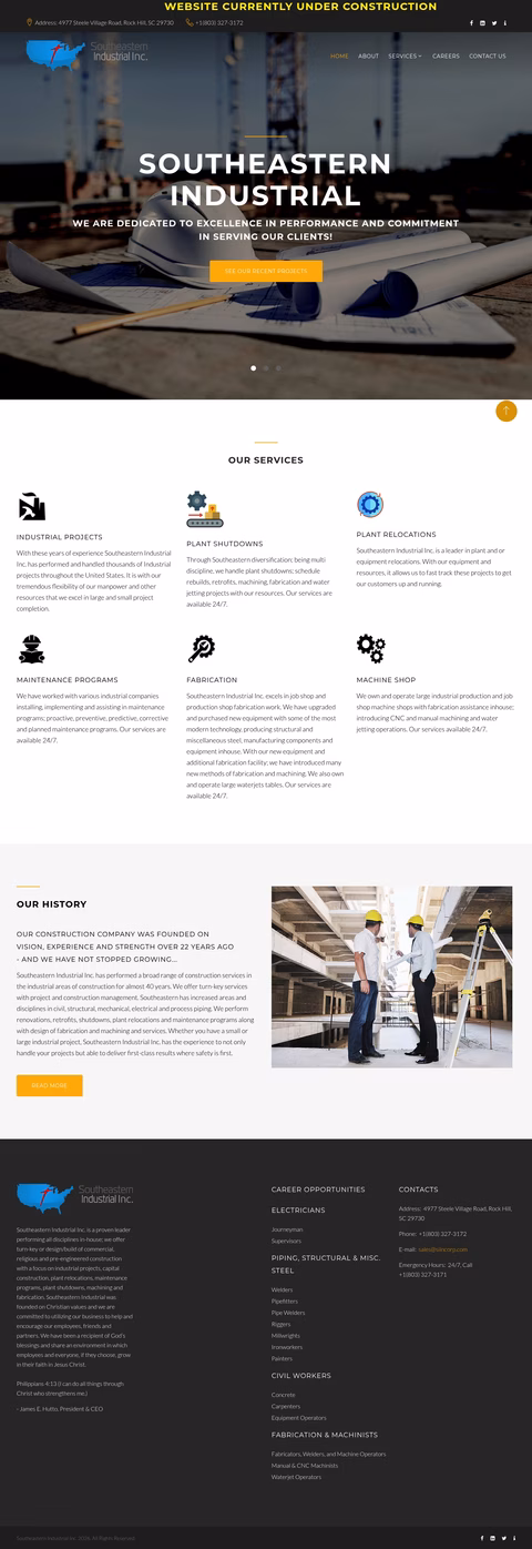 Southeastern-Industrial Homepage 1440px