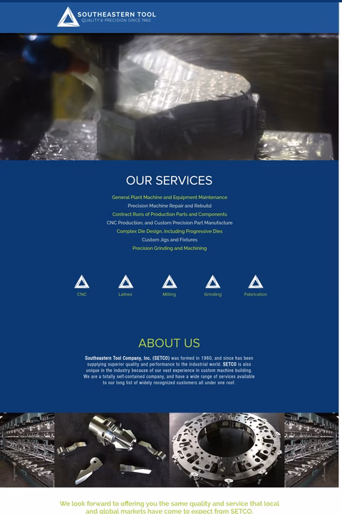 Southeastern-Tool-Company Homepage 1440px