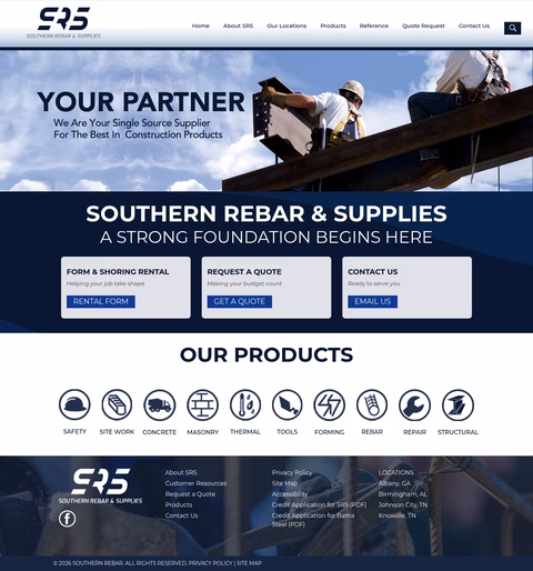 Southern-Rebar-Supplies Homepage 1440px