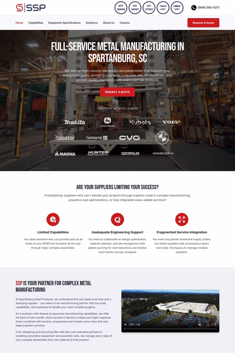 Spartanburg-Steel-Products Homepage 1440px