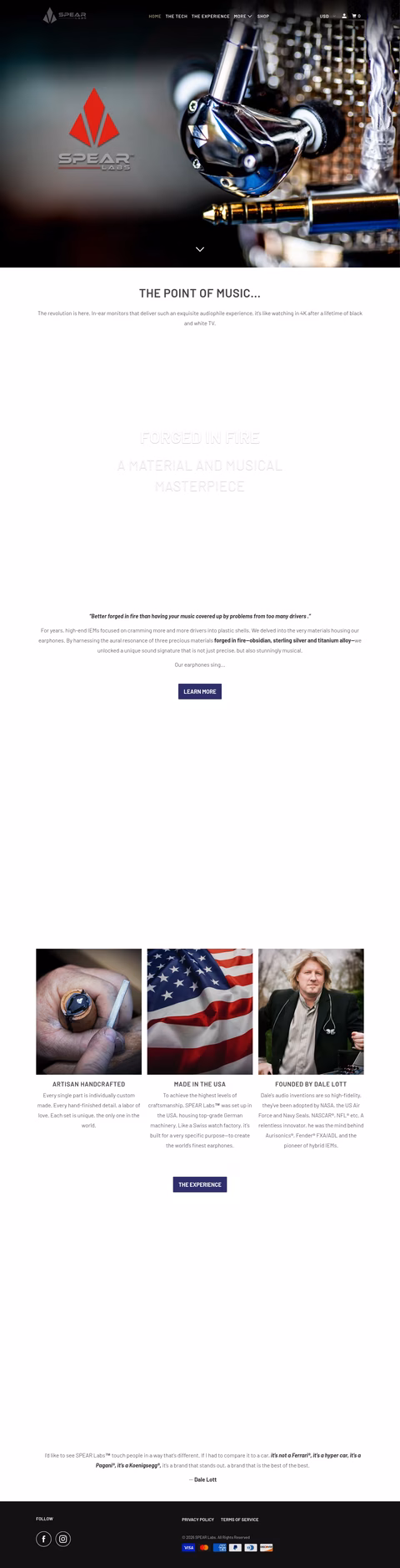 Spear-Labs Homepage 1440px