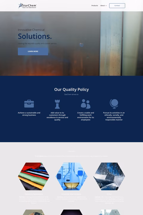 Starchem Homepage 1440px
