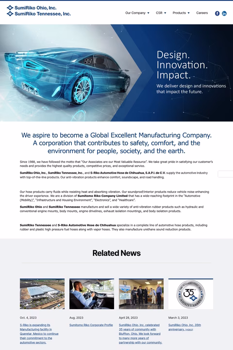 Sumitomo-Riko-Company-Limited Homepage 1440px