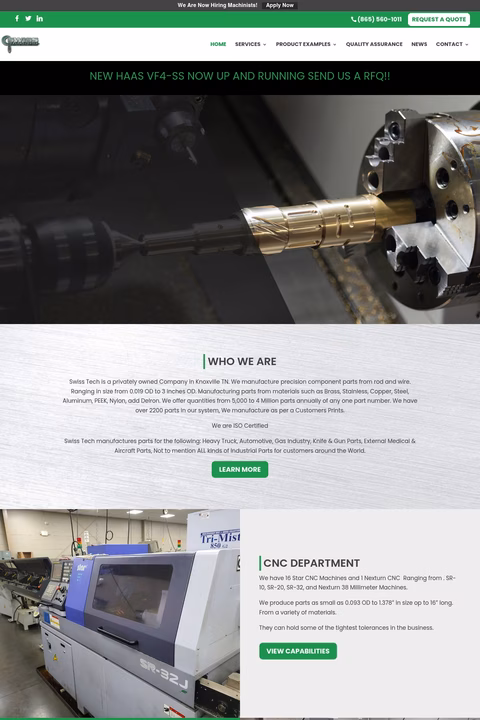 Swiss-Technologies Homepage 1440px