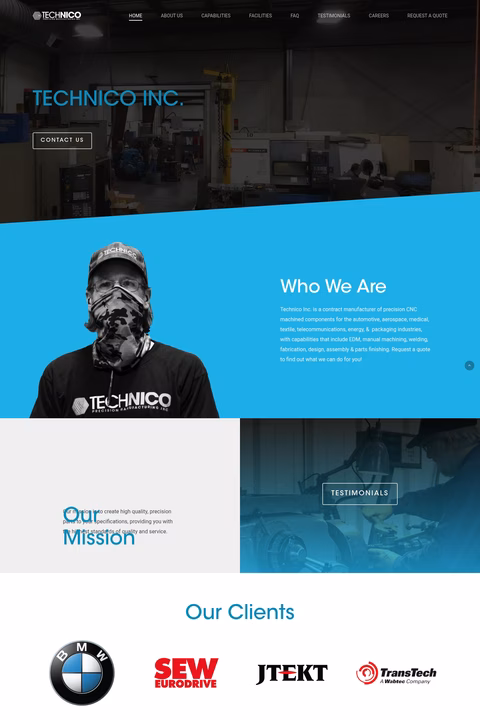 Technico-Precision-Machining Homepage 1440px