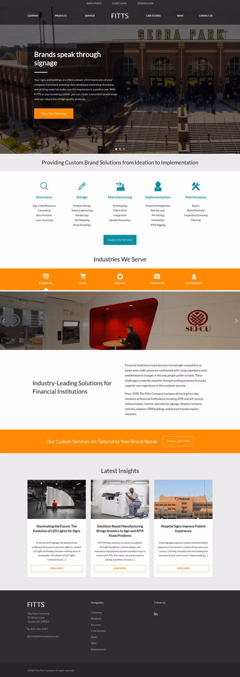 The-Fitts-Company Homepage 1440px