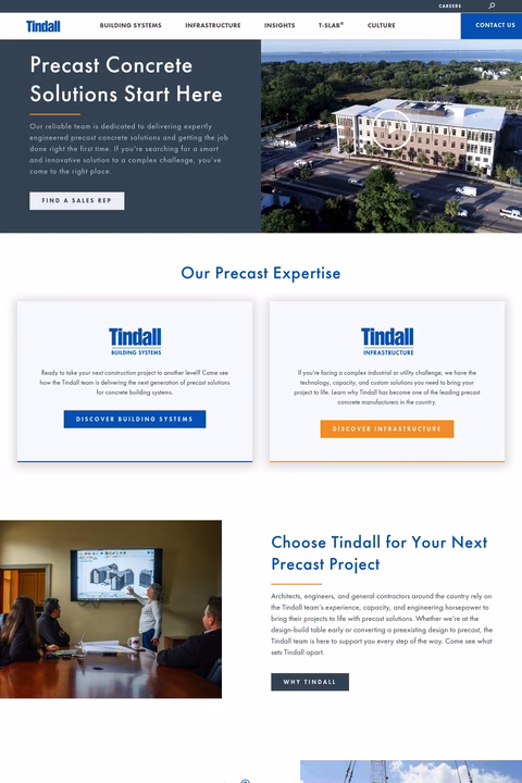 Tindall Homepage 1440px