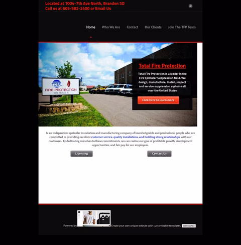 Total-Fire-Protection Homepage 1440px