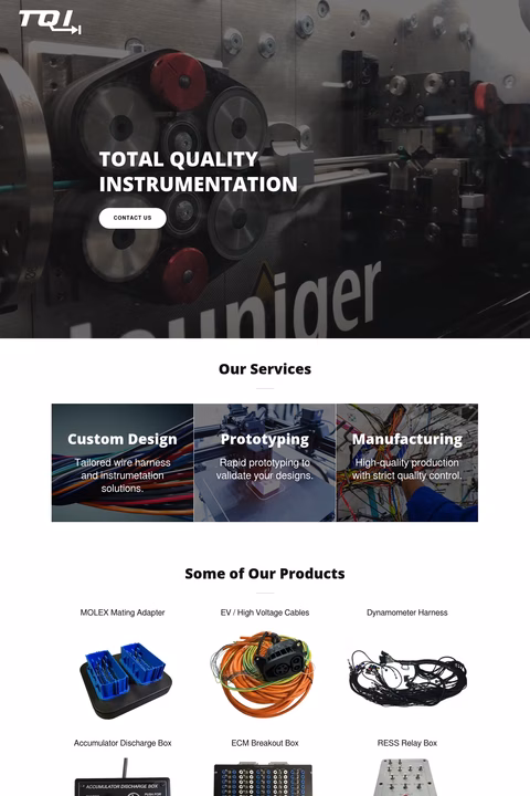 Total-Quality-Instrumentation Homepage 1440px