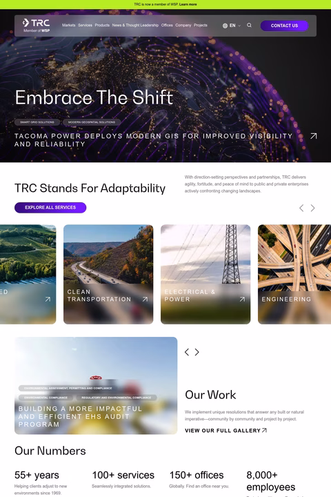Trc-Companies Homepage 1440px