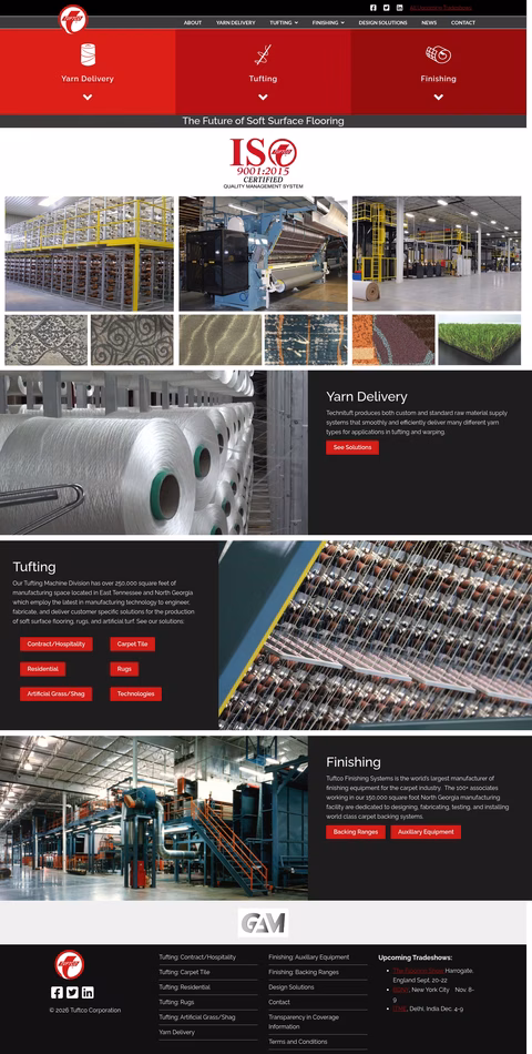 Tuftco-Corporation Homepage 1440px