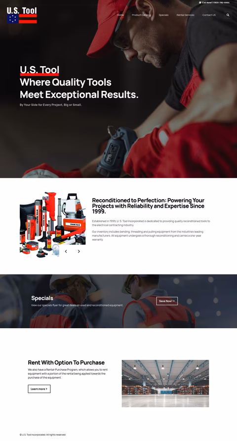 U-S-Tool Homepage 1440px
