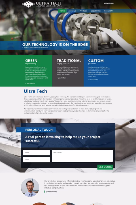 Ultra-Tech-Advanced-Edge-Banding Homepage 1440px