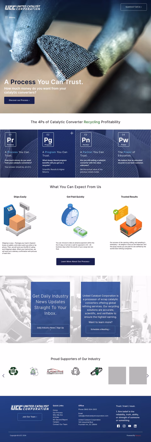United-Catalyst-Corporation Homepage 1440px