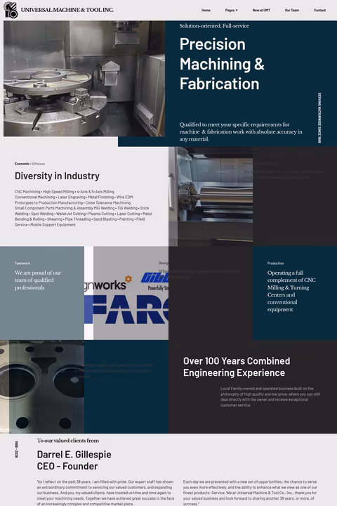 Universal-Machine-Tool Homepage 1440px