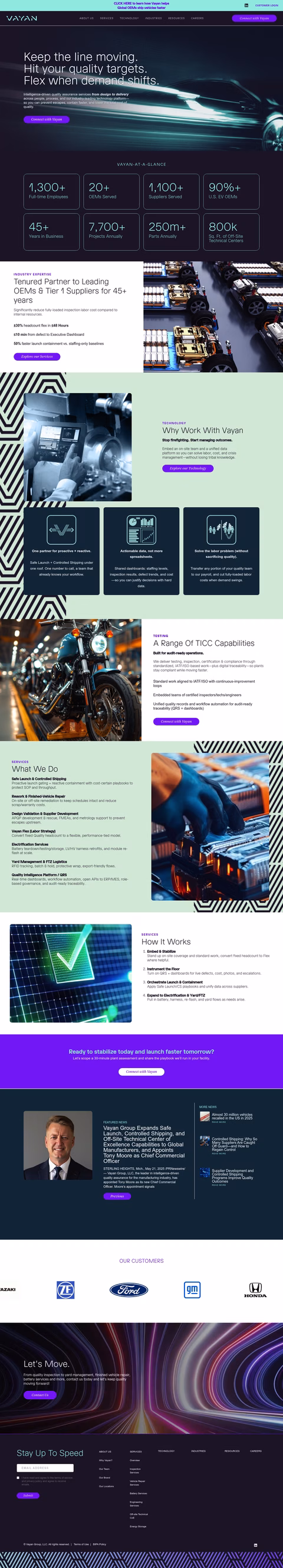 Vayan-Group Homepage 1440px