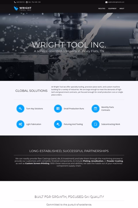 Wright-Tool-Inc Homepage 1440px