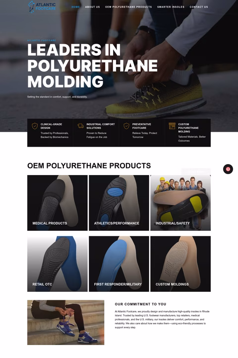 Atlantic-Footcare Homepage 1440px