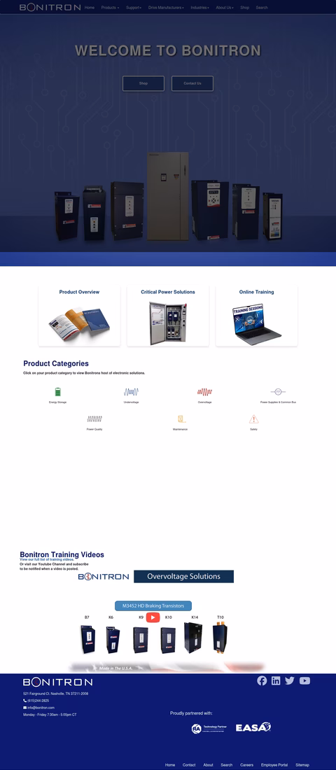 Bonitron Homepage 1440px