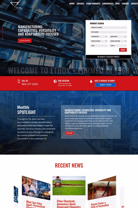 Ethox-Chemicals Homepage 1440px