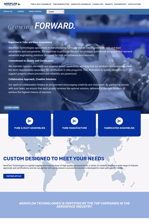 Aeroflow-Technologies Homepage 1440px