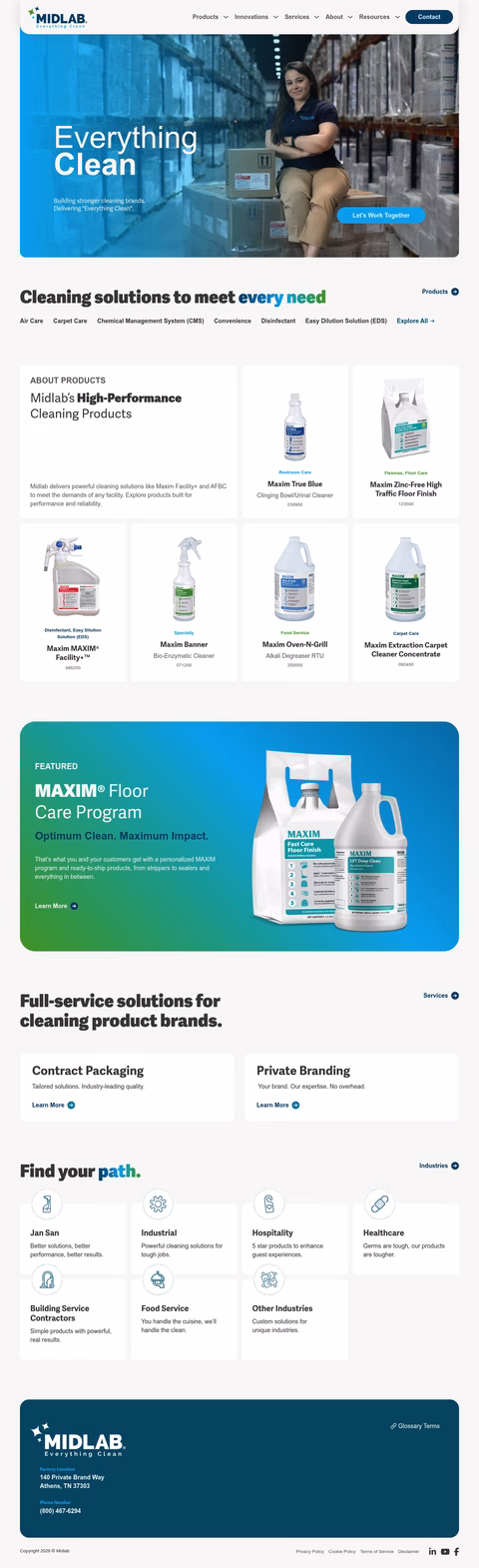 Midlab Homepage 1440px