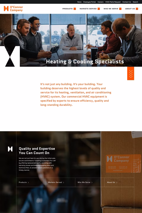 Oconnor-Company Homepage 1440px